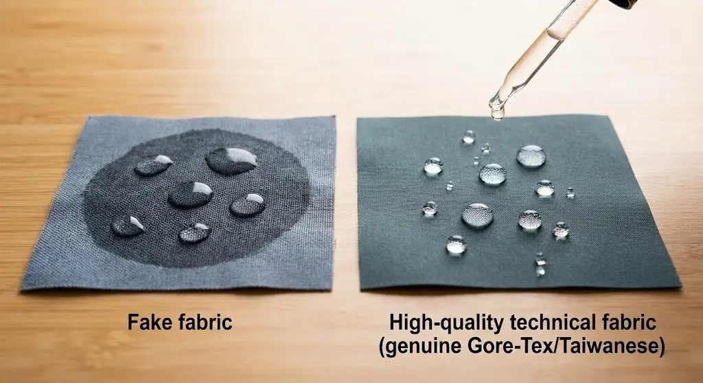 رفتار هیدروفوبیک و تست ریزش آب (DWR Performance)